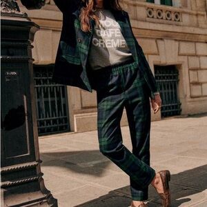 Sezane Ross Plaid Women's Pants